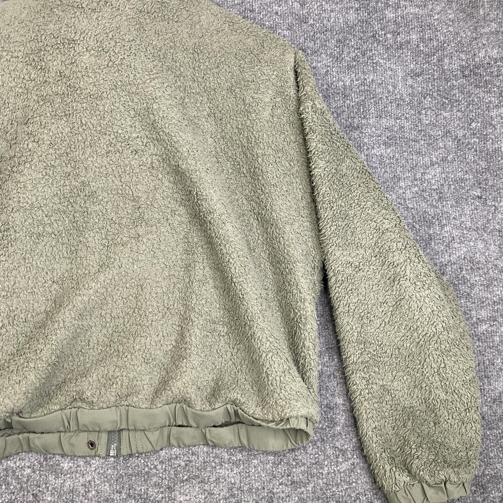 Vuori Sherpa Fleece Jacket Womens Medium Green Full Zip Lined Pockets Cozy - Picture 11 of 12